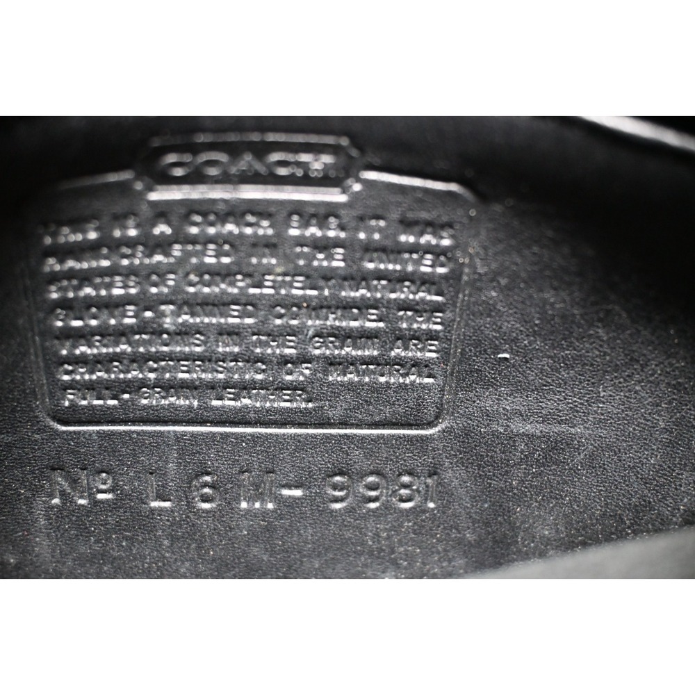 Vintage Coach Black Leather Crossbody Bag Turn Lock Flap USA 9981 - Picture 12 of 16